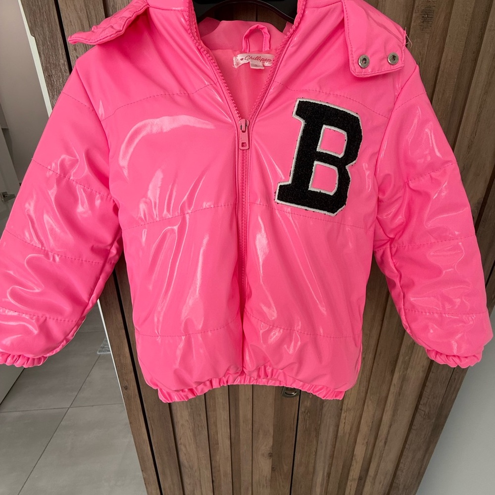 Chillipop hot Pink insulated puffer shiny ✨ B- Barbie Jacket 💖